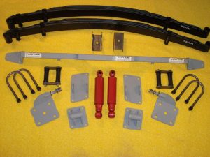 AS-1021CY Complete Leaf Spring Rear End Mounting Kit for 1949-1954 Chevy (High Arch Springs)